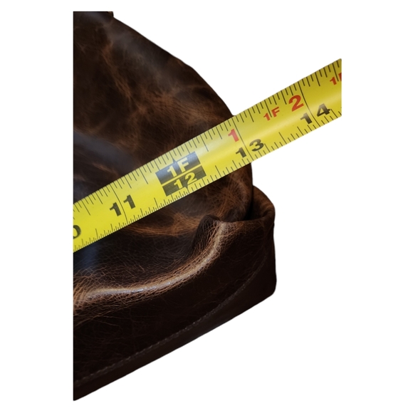 ODILYNCH NWT LUCY LEATHER KISSLOCK LEATHER CROSSBODY SATCHEL BAG - Picture 11 of 13